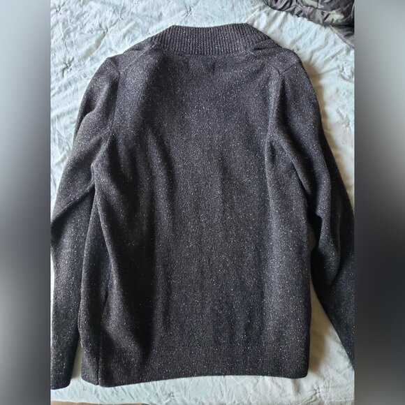 Barbour Men's Full Zip Wool Blend Sweater (Charcoal, S) - NWOT - Picture 3 of 12